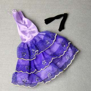 ED1063 BN Purple Evening Party Dress for Barbie FR S  