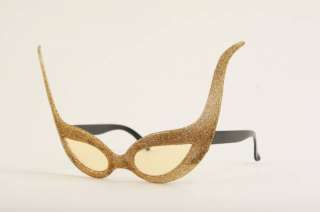Halloween Costume Party Sunglasses Gold  