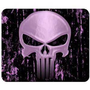 Punisher Skull Pink Custom Mouse Pad from Redeye Laserworks