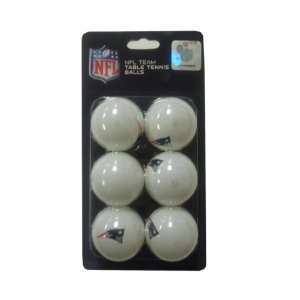  NFL New England Patriots Franklin Table Tennis Balls 6 