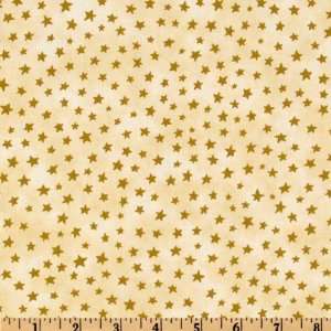 44 Wide American Valor Stars Cream Fabric By The Yard 