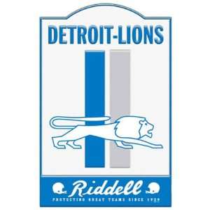 Detroit Lions 12 x 18 Nostalgic Metal Trade Sign  Sports 