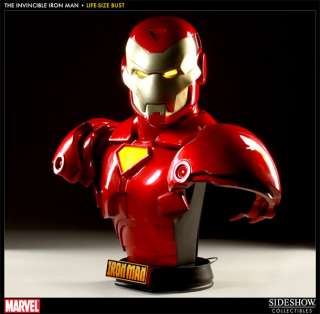 Sideshow Iron Man   Invincible Iron Man Life Size Bust Comic Ver 