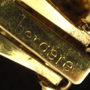 Bergere Set Vintage Brooch Pin Earrings & Ring Bohemian  