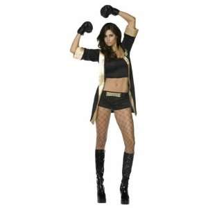    Smiffys Fever Knockout Costume Black And Gold Ladies Toys & Games