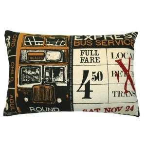  Ticket Pillow in Yellow