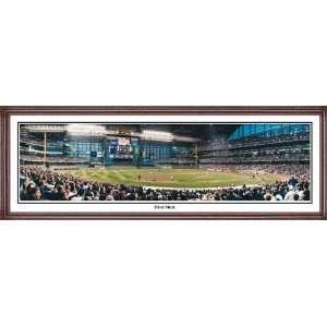  Milwaukee Brewers   First Pitch   Framed Panoramic Print 