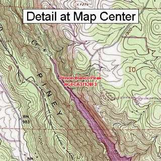  USGS Topographic Quadrangle Map   Penon Blanco Peak 