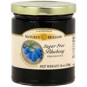Natures Hallow Sugar Free Blueberry Jam 10oz  Grocery 