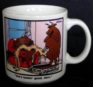 The Far Side Gary Larson Cow Coffee Mug Cup Vtg 1987  