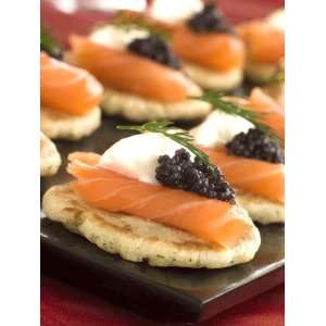 Russian Caviar Blinis (16 in a Pack)  Grocery & Gourmet 