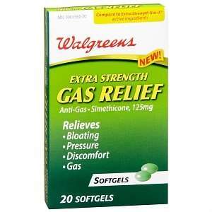   Gas Relief Extra Strength Softgels, 20 ea 