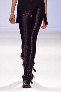 Sass & Bide Black Black Rats PVC tights leggings S M  