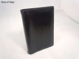 Authentic HERMES Black Leather Agenda Cover Notebook  