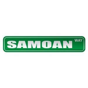   SAMOAN WAY  STREET SIGN COUNTRY SAMOA