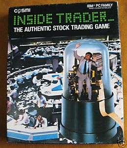 INSIDE TRADER Stock Market Trading Game Cosmi 5 Disk  