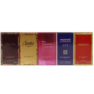  GIVENCHY COLLECTION Perfume. 5 PC. GIFT SET ( MINIATURE OF 