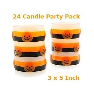  Party Pack 24 Halloween Flameless Candles   3 x 5 Inch 