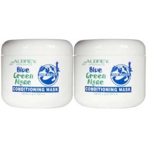 Aubrey Organics Blue Green Algae Hair Mask, 4 oz, 2 ct (Quantity of 2)