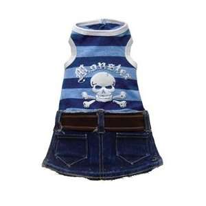 Blue Denim Monster Mini Skirt 