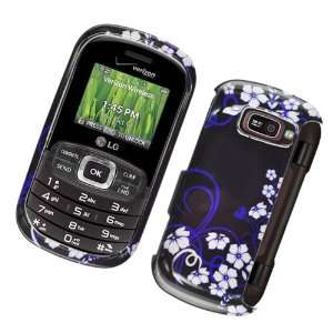 Blue Midnight Flowers Design Snap on Hard Skin Shell Protector Cover 