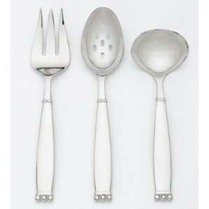 Gorham SILVER BEADS 3PC HOSTESS SET 