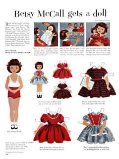 Betsy McCall Paper Doll 10 Year Collection 1951 to 1961  