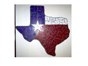 Texas shaped Stepping stone, Texas Flag beautiful  