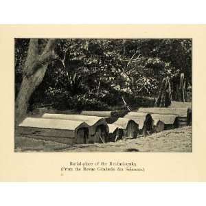  1901 Print Madagascar Betsimisaraka Burial Tomb Grave 