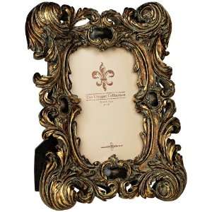    Alexander Gold with Black Rub Ornate Picture Frame