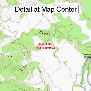   Topographic Quadrangle Map   Clear Lake, Texas (Folded/Waterproof