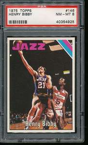1975 Topps Basketball #146 Henry Bibby PSA 8 New Orleans Jazz  