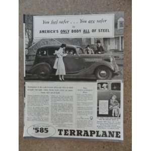  1935 Terraplane, Vintage 30s full page print ad (big 