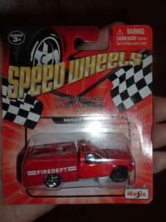 Maisto Speed Wheels Fire Department truck Red 164 049022517899  