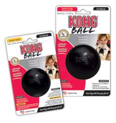 KONG Dog Rubber Ball Extreme BLACK   Puncture Resistant  