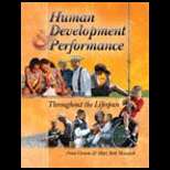 Human Development and PerformanceThroughout the Lifespan 05 Edition 