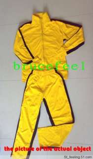 kill bill bruce jet lee yellow tracksuit kung fu suits  