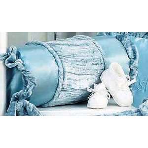  Blue Satin   Decorative Bolster Pillow Baby