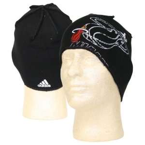  Miami Heat Knit Beanie / Winter Hat   Black Print Sports 