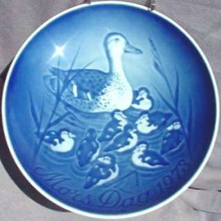 BING & GRONDAHL 1973 Mothers Day Plate DUCK DUCKLINGS  