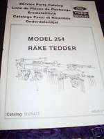 New Holland 254 Rake Tedder Parts Manual  