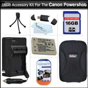 16GB Accessory Kit For Canon PowerShot SX210IS SX210 IS Digital Camera 