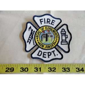 Boro of Kenilworth New Jersey Fire Department Patch 