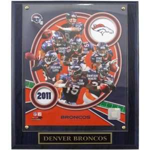  Denver Broncos 2011 Team Composite Plaque Sports 