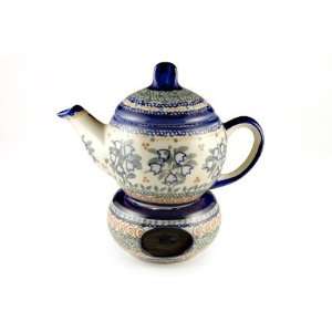   Pottery Bluebell Individual Teapot with Warmer