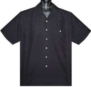 Joe Marlin Black Dressy Casual Club Shirt XL  