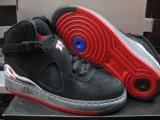 Nike AJF Jordan 8 Black Red Grey Sneakers Boys 4  