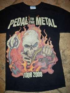   THE METAL TOUR 2009 MUDVAYNE BLACK LABEL SOCIETY T SHIRT Hellzapoppin