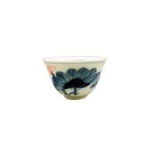    White Flower Gungfu Teacup Set (2 Teacups) 