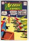 1960s LOT OF 4 SUPERMAN COMIC BOOKS w ACTION COMICS  